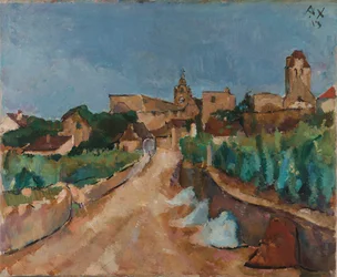 Saksa: Saksa: Strasse nach Durnstein Street kohti Durnsteinia
